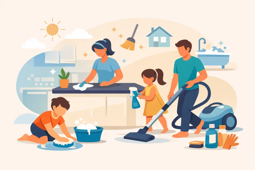 Best Cleaning Routine for Families That Works