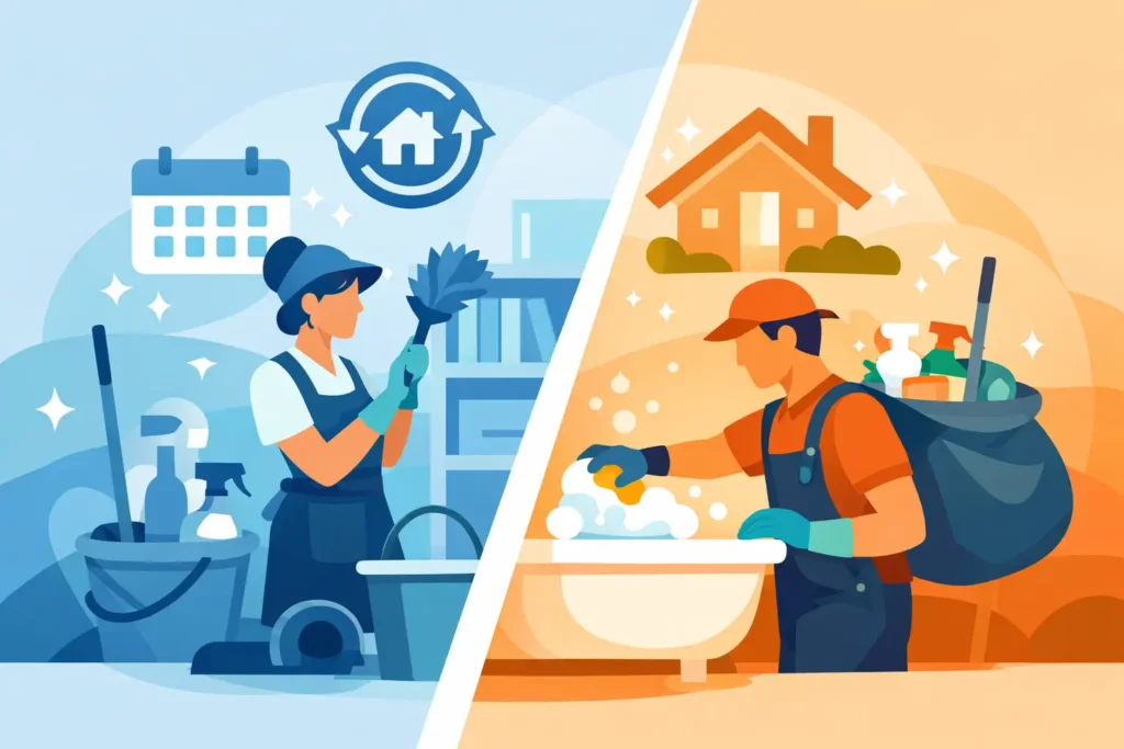 Recurring Cleaning Versus One-Time Service