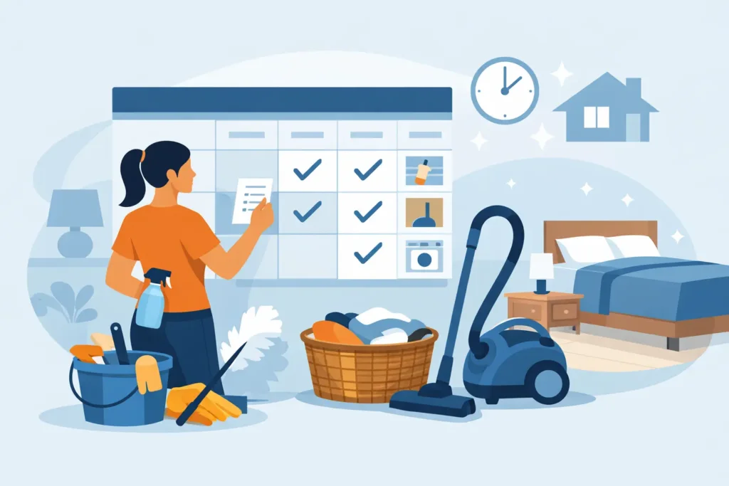 Best Weekly Cleaning Schedule for Busy Homes