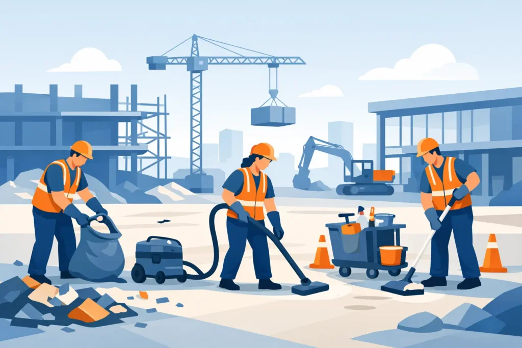 How Post Construction Cleanup Works on Site