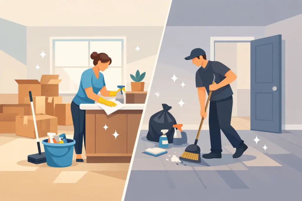 Move In vs Move Out Cleaning Differences