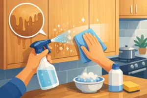 How to Clean Greasy Cabinets Without Damage