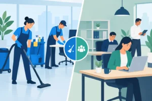 Office Cleaning vs In-House Staff Compared
