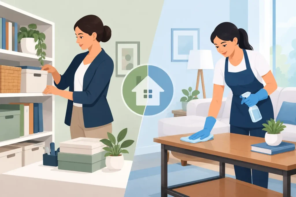 Professional Organizer vs Housekeeper: Who to Hire